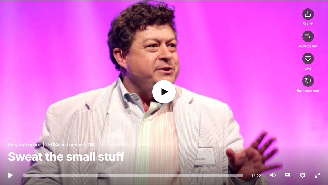 Rory Sutherland TED Talk