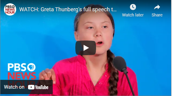 Greta Thunberg At UN Climate Summit